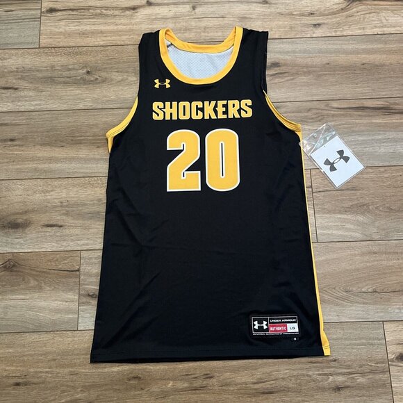 Men’s Under Armour UA Showtime Basketball Jersey 20 LARGE Wichita State Shockers - Picture 1 of 10